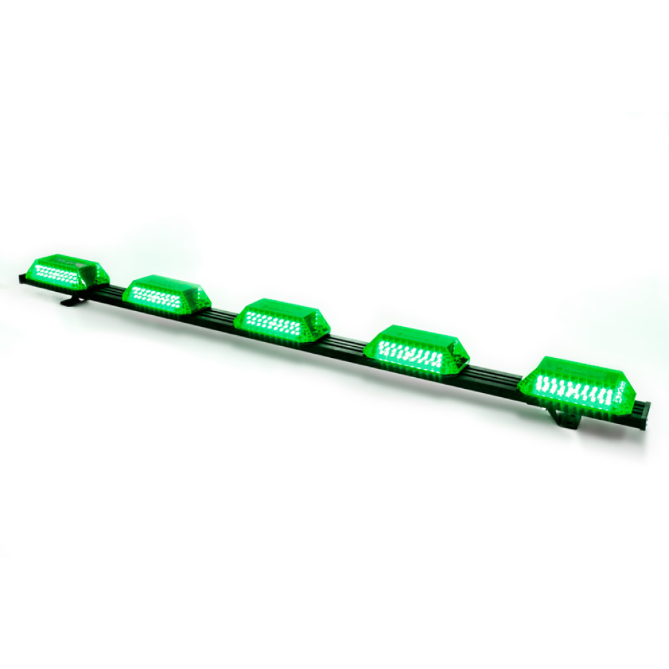 Giroflex 1.20mt 5 cúpulas 324 leds 12vcc 24vcc Verde
