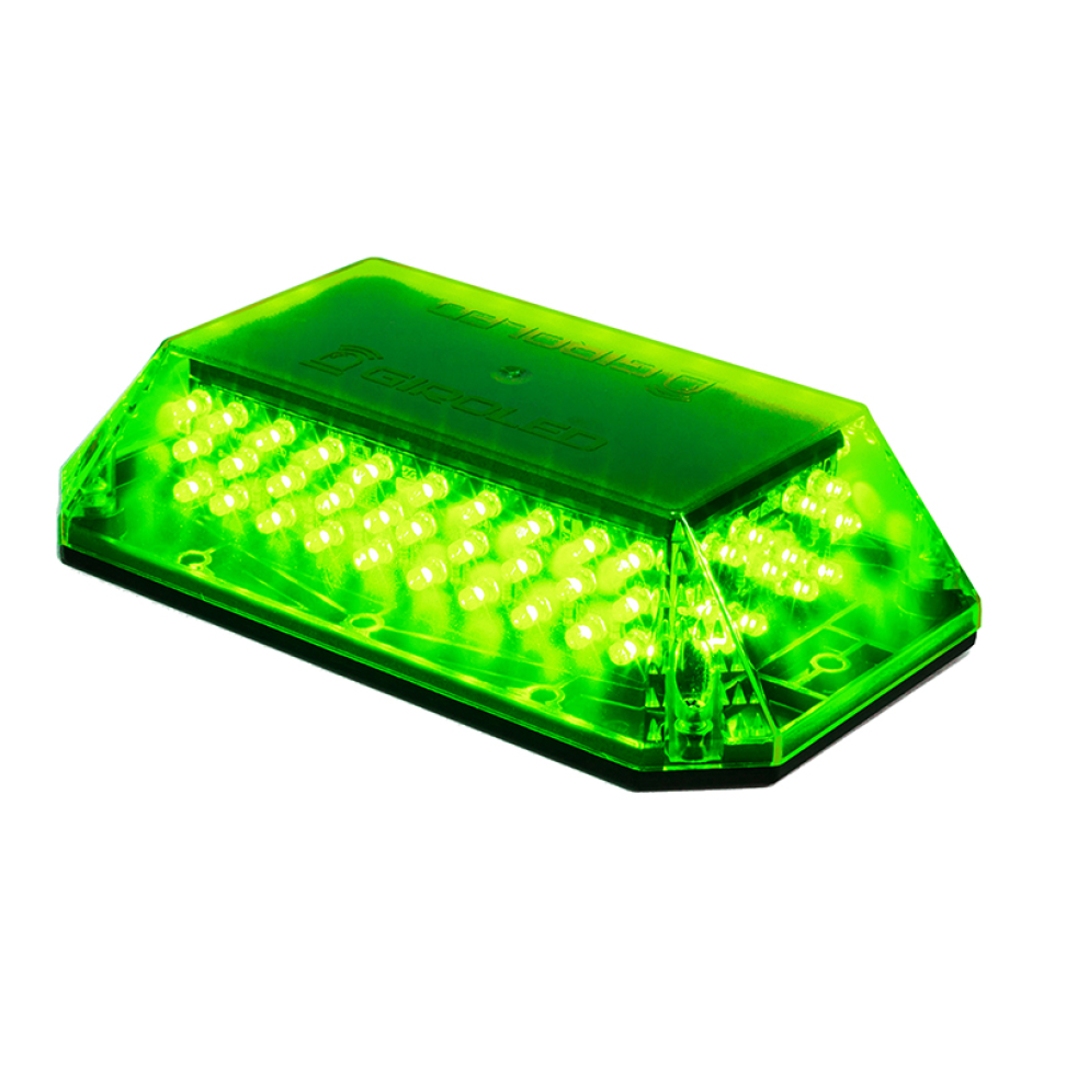 Giroflex Giroled cúpula fixação por parafusos 12vcc 24vcc verde