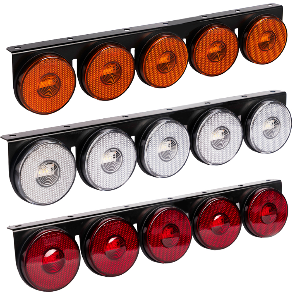 Lanterna Led 85mm 5 Marias Caminhão Carreta 12v 24v