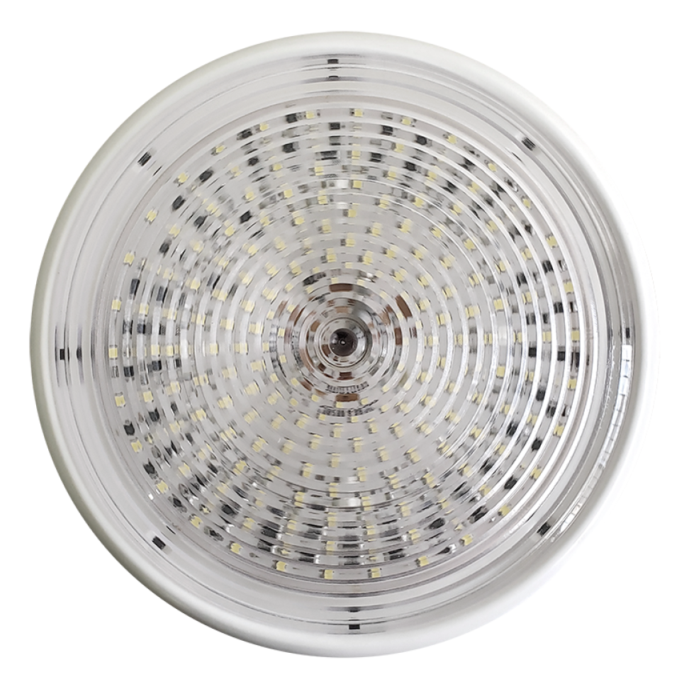 luminária redonda 180 leds 12v led branco