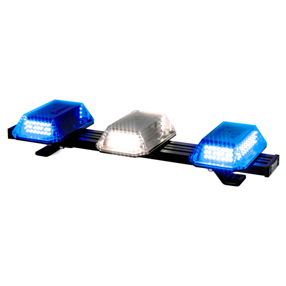 Giroled giroflex sinalizador barra 60cm cúpula 12v 24v Azul e branco