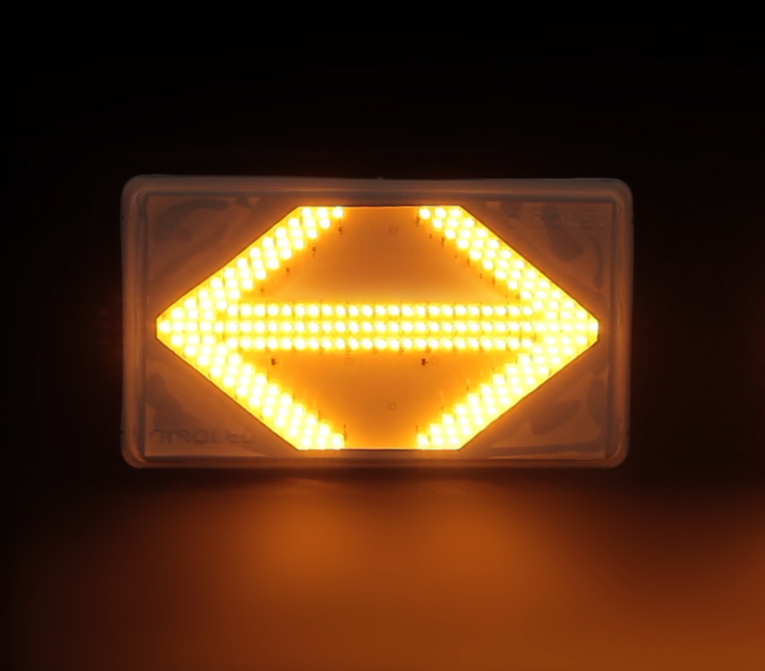 Placa unitária para seta indicativa substituição