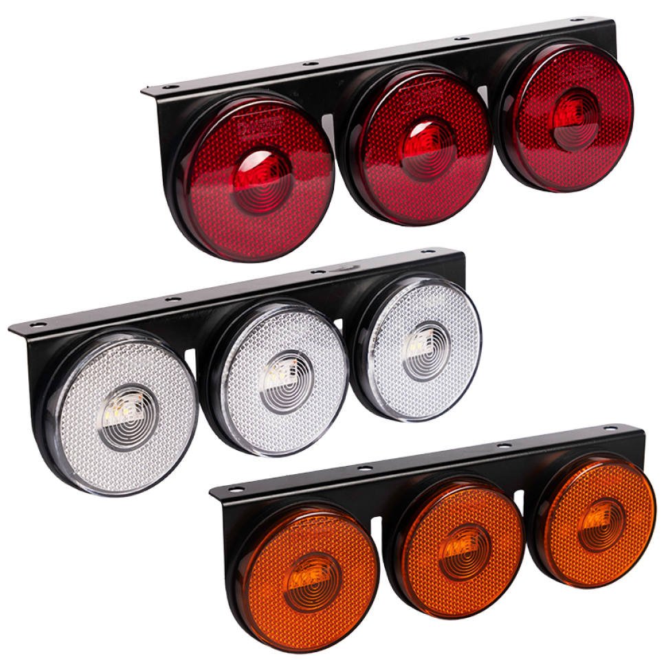 Lanterna Led 85mm 3 Marias Caminhão Carreta 12v 24v