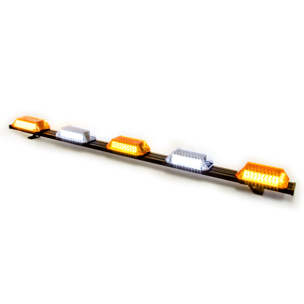 Giroflex 1.70mt 5 cúpulas 324 leds 12vcc 24vcc âmbar e branco
