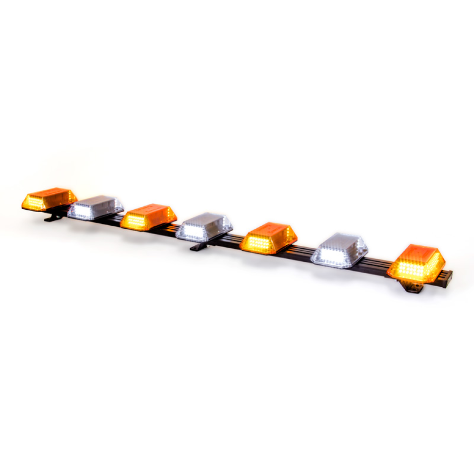 Giroflex 1.50mt 7cúpulas 354 leds 12vcc ou 24vcc âmbar e branco