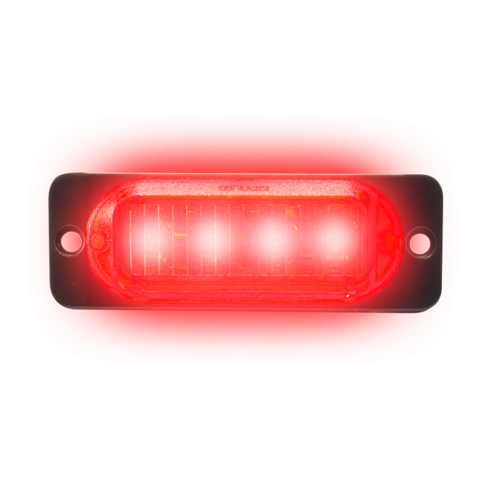 kit 8 estrobo led SMD 12v ou 24v branco e vermelho 2w 12v ou 24v 2w