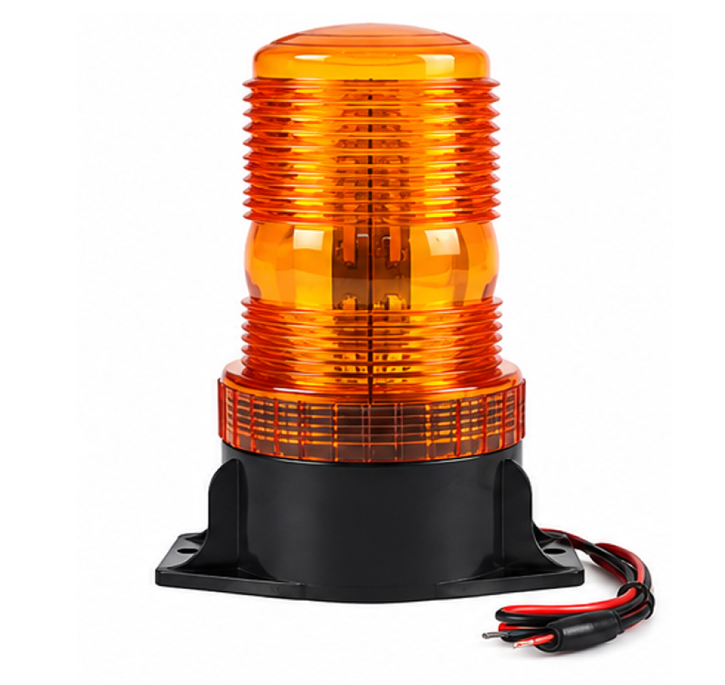 Giroflex 30 Leds âmbar industrial 7.1w 12v a 80v parafuso