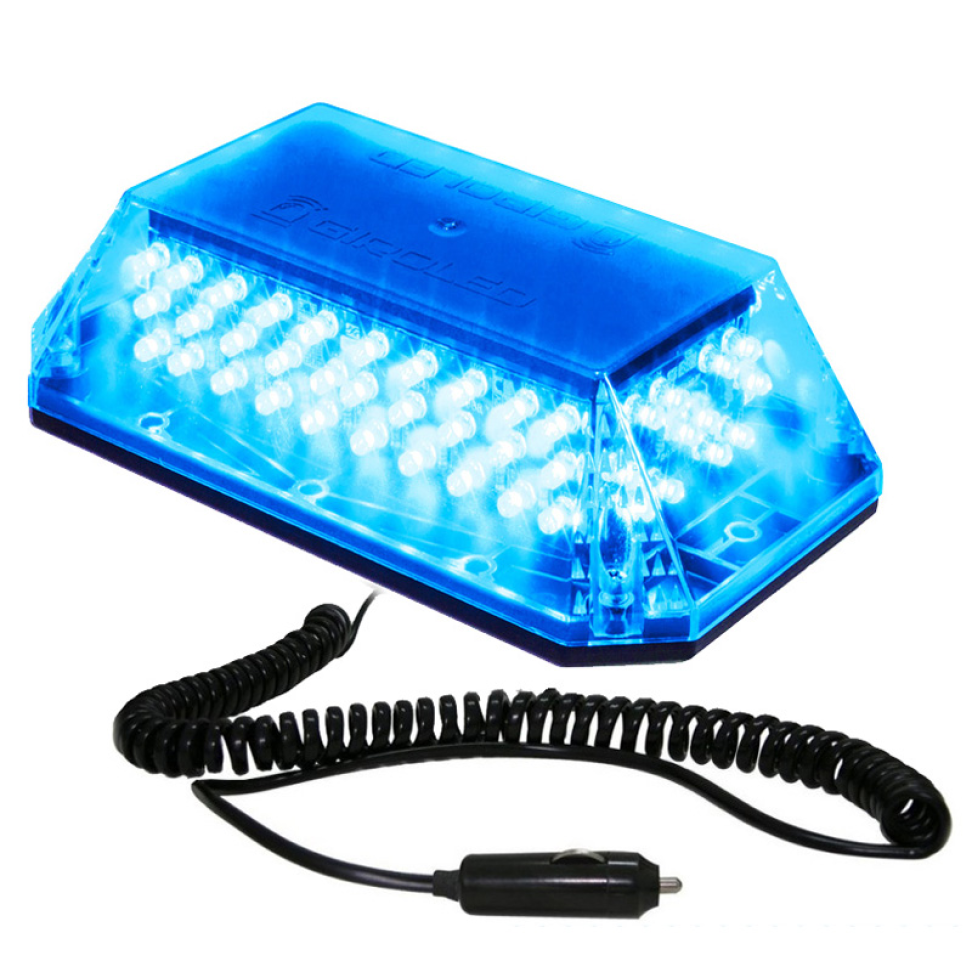 Giroled cúpula azul com imã e plug e sirene 12v