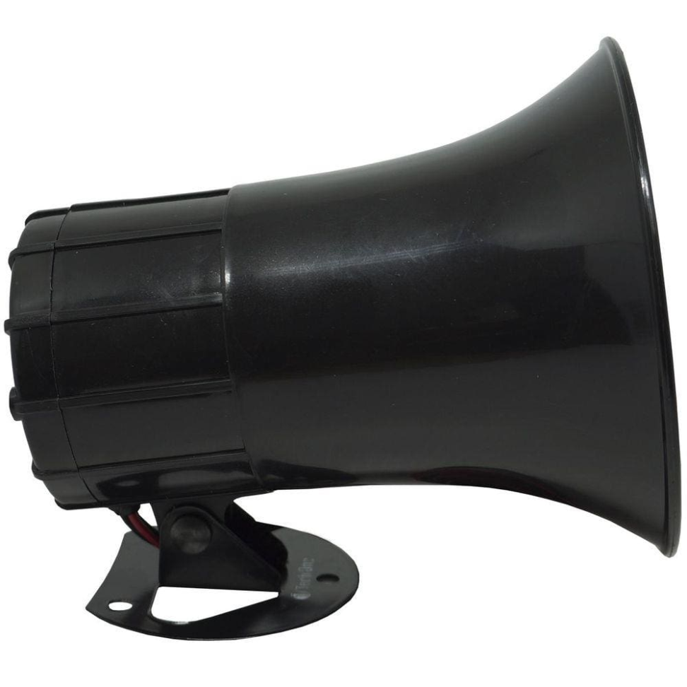 Sirene 12v Carro Alto Falante Megafone 7 Tons Som Policia Alarme