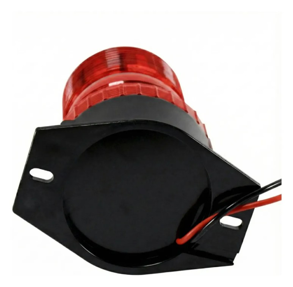 Giroflex 30 Leds vermelho industrial 7.1w 12v a 80v parafuso - #6