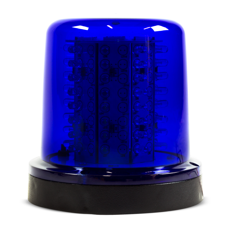 Giroled Giroflex redondo azul suporte parede 64 leds bivolt 110v 220v - #3