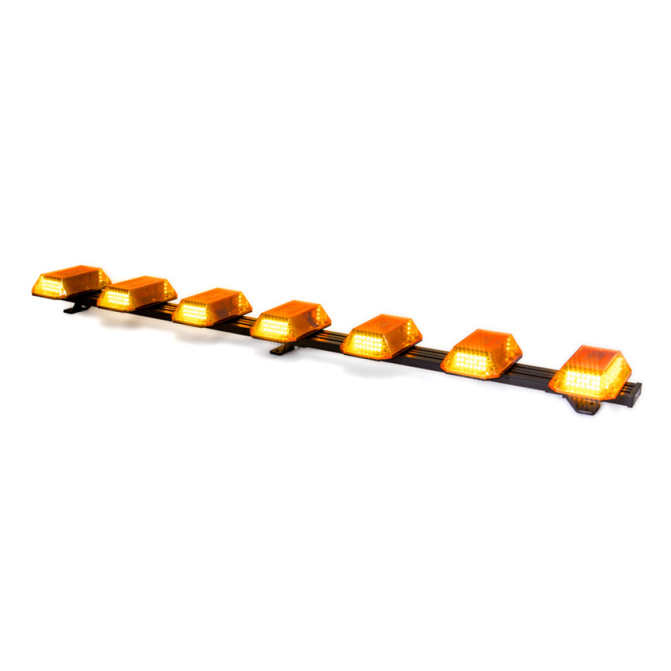 Giroflex 1.50mt 7cúpulas 354 leds 12vcc ou 24vcc âmbar