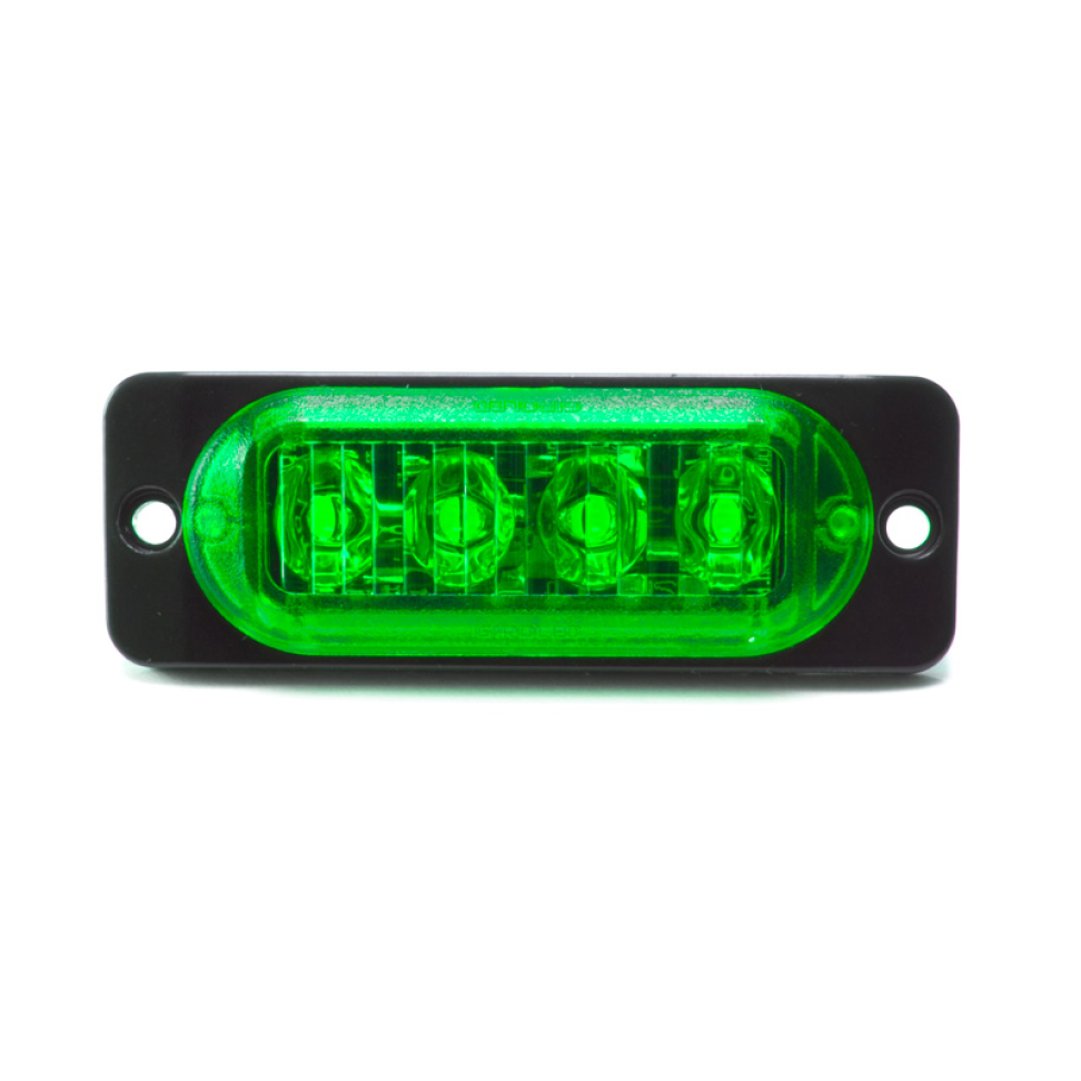 Estrobo Led verde SMD alta visualização efeitos 12v ou 24v 2w