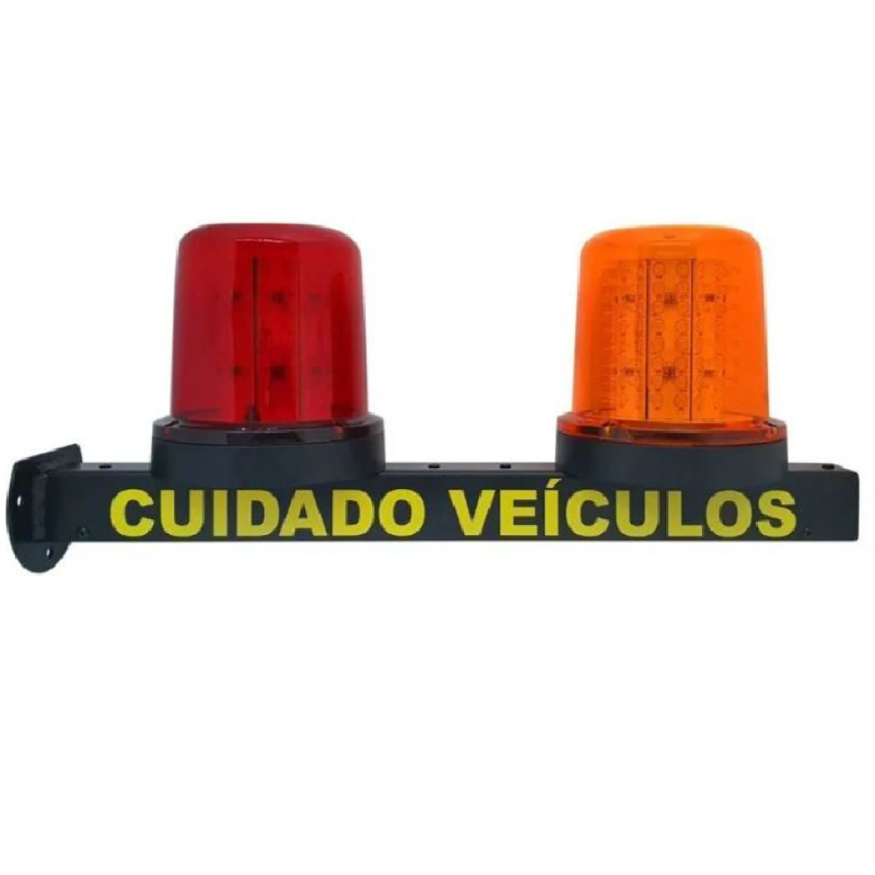 Sinalizador de Garagem redondo Bivolt com Bip Sonoro