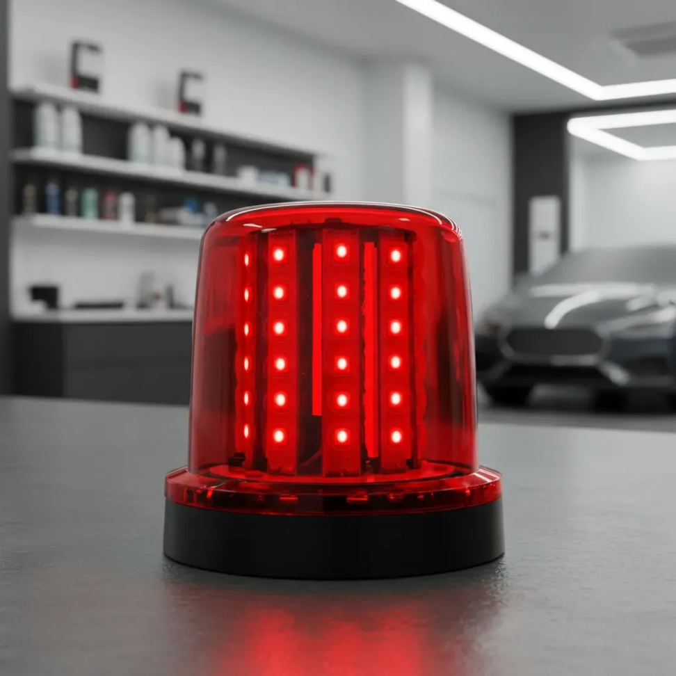 Giroflex imã e plug bivolt 12v 24v 54 leds vermelho - #5