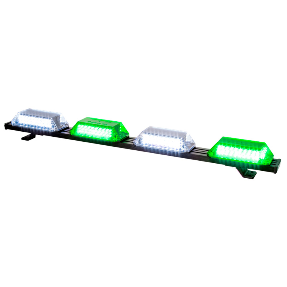 Giroflex 1.0mt 4 cúpulas 264 leds 12vcc 24vcc verde e branco