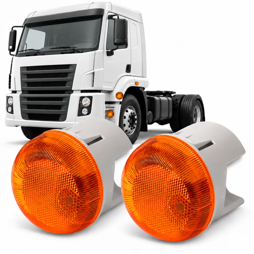 Par Lanterna Sinaleira Led Constellation Vw Estribo Para-lama Seta Posição Meia Luz 12v 24v Universal Caminhão Carreta Reboque Spot Mercedes-benz Volvo Scania Volkswagen Iveco Daf