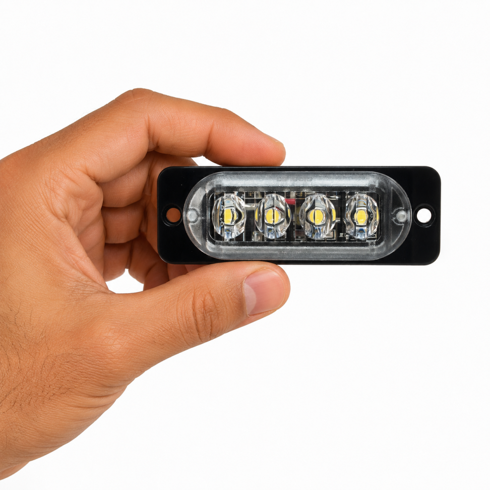 4 Sinaleira Lanterna 12v ou 24v Led SMD branca 2w