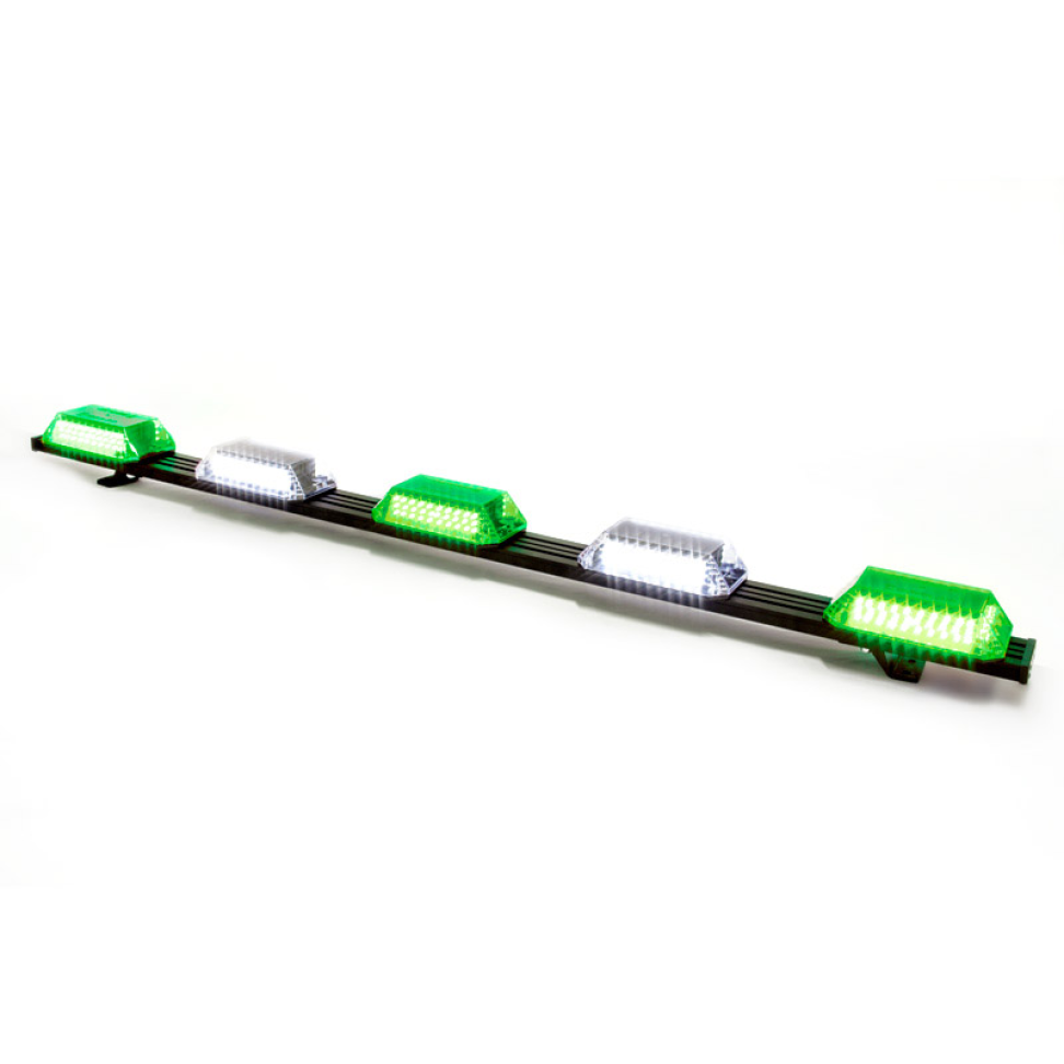 Giroflex 1.20mt 5 cúpulas 324 leds 12vcc 24vcc Verde e branco