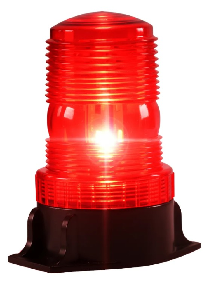 Giroflex 30 Leds vermelho industrial 7.1w 12v a 80v parafuso