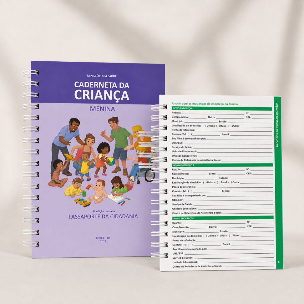 Caderneta de Saúde - MENINA - Personalizada - #3