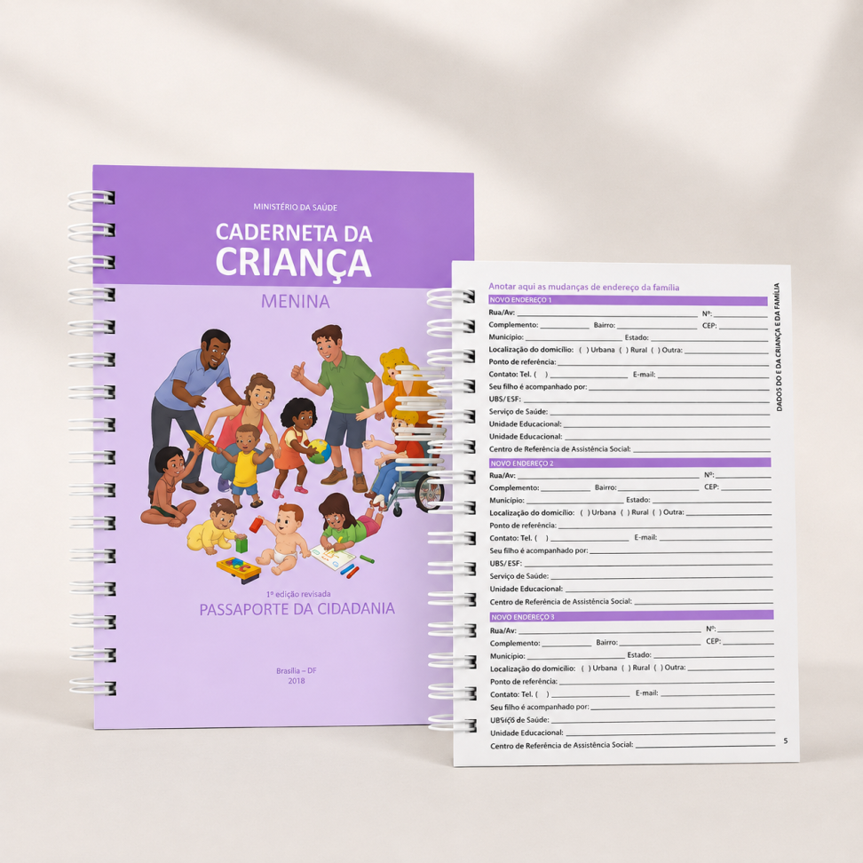 Caderneta de Saúde - MENINA - Personalizada - #4