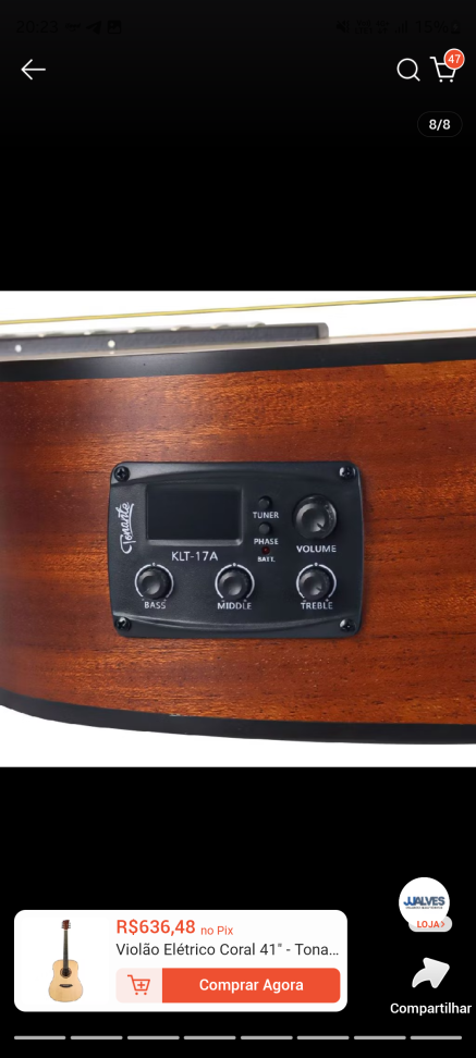 Violão Elétrico Tonante Coral 41" - #8