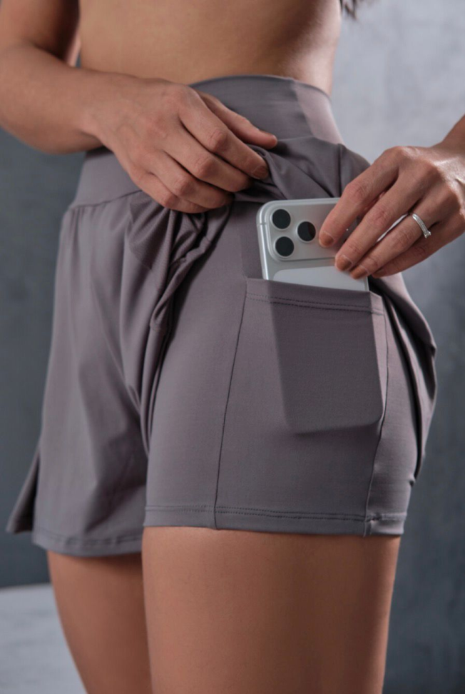 Short Catarina Cinza