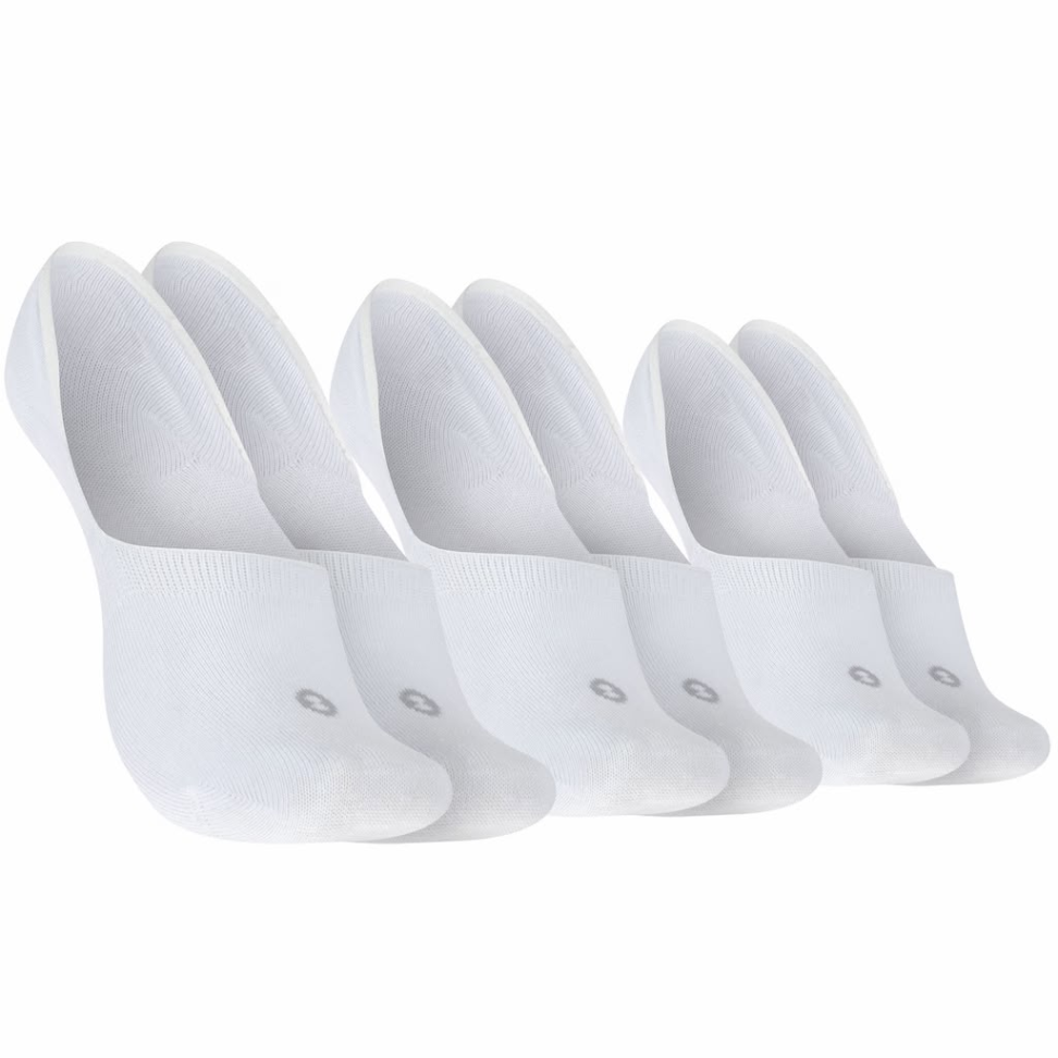 Meias Invisíveis com Silicone 3 pares