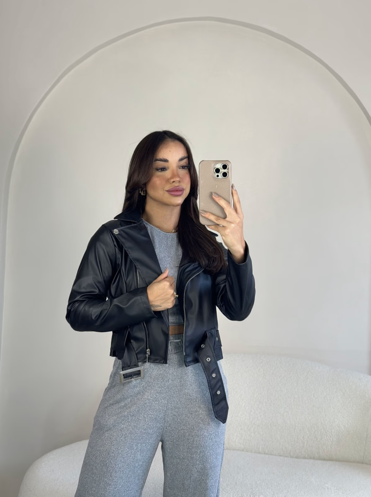 Jaqueta Biker Courino Fivela | Cores