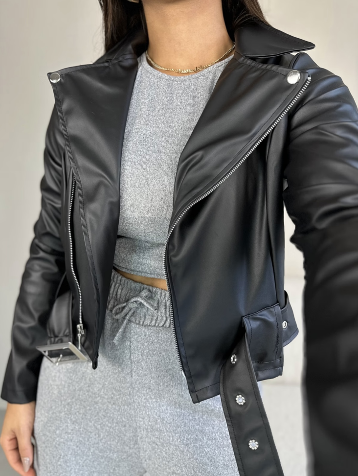 Jaqueta Biker Courino Fivela | Cores