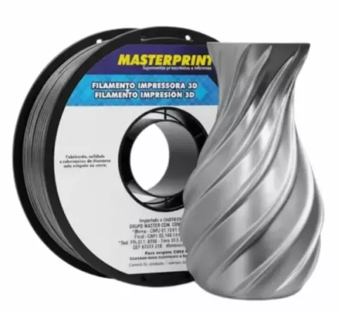 Filamento Pla Cinza Metálico da Masterprint