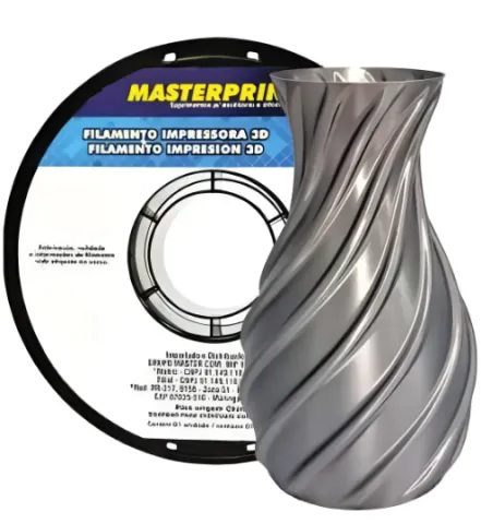 Filamento Pla Silk Prata En da Masterprint