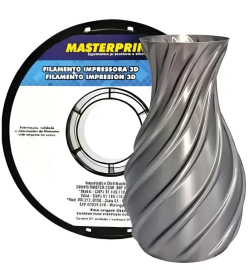 Filamento Pla Silk Prata En da Masterprint - #1