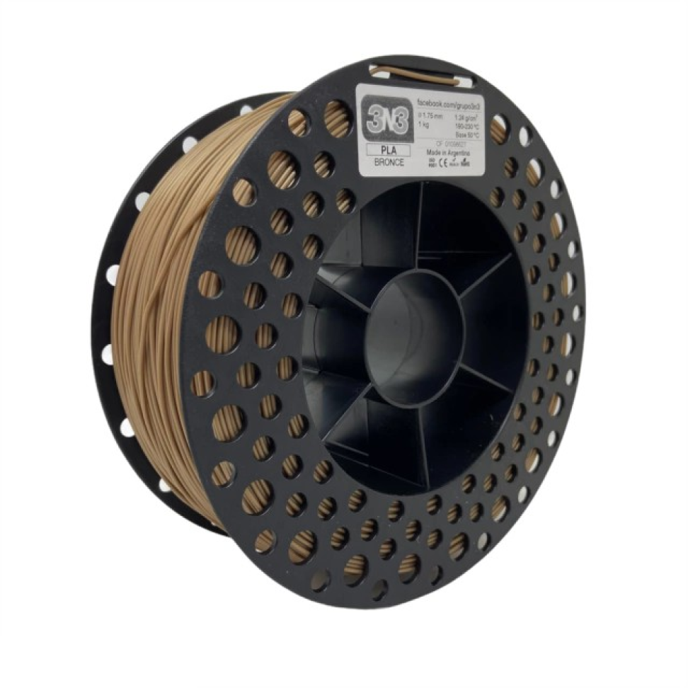 Filamento PLA 3N3 Bronze 1.75mm 1KG