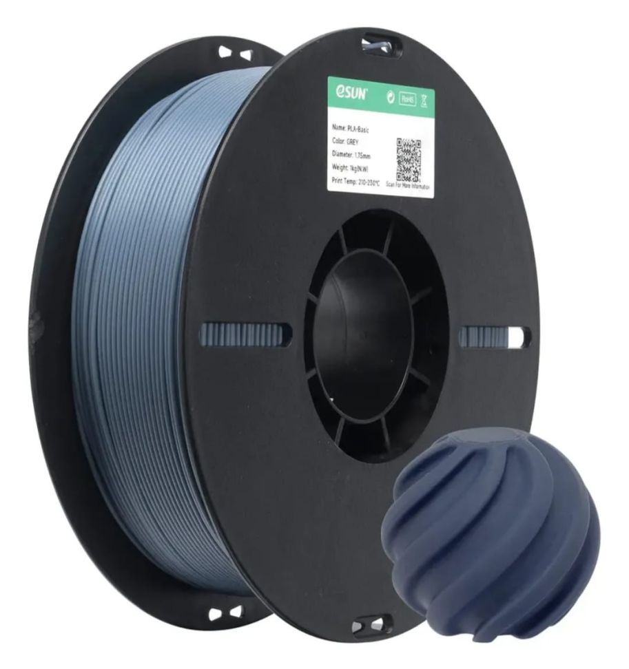 Esun PLA Basic Cinza 1.75mm 1kg