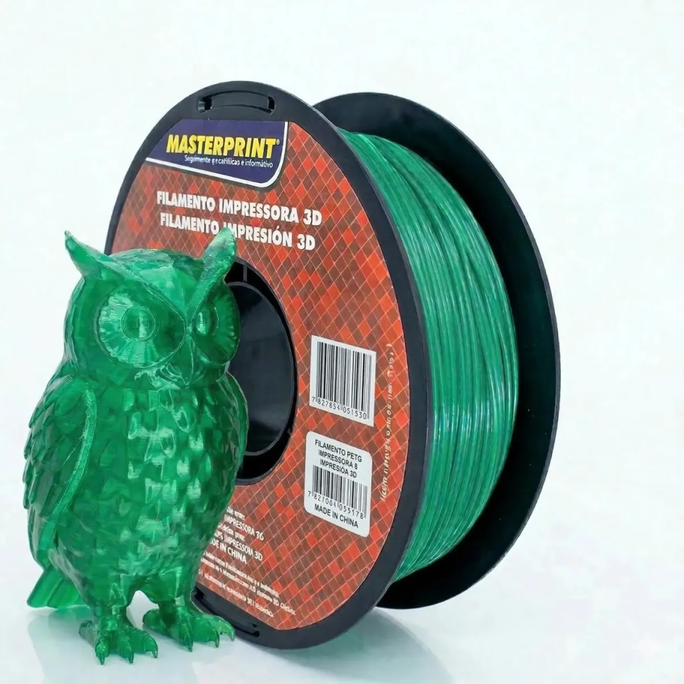Filamento PETG Translucido Verde da Masterprint