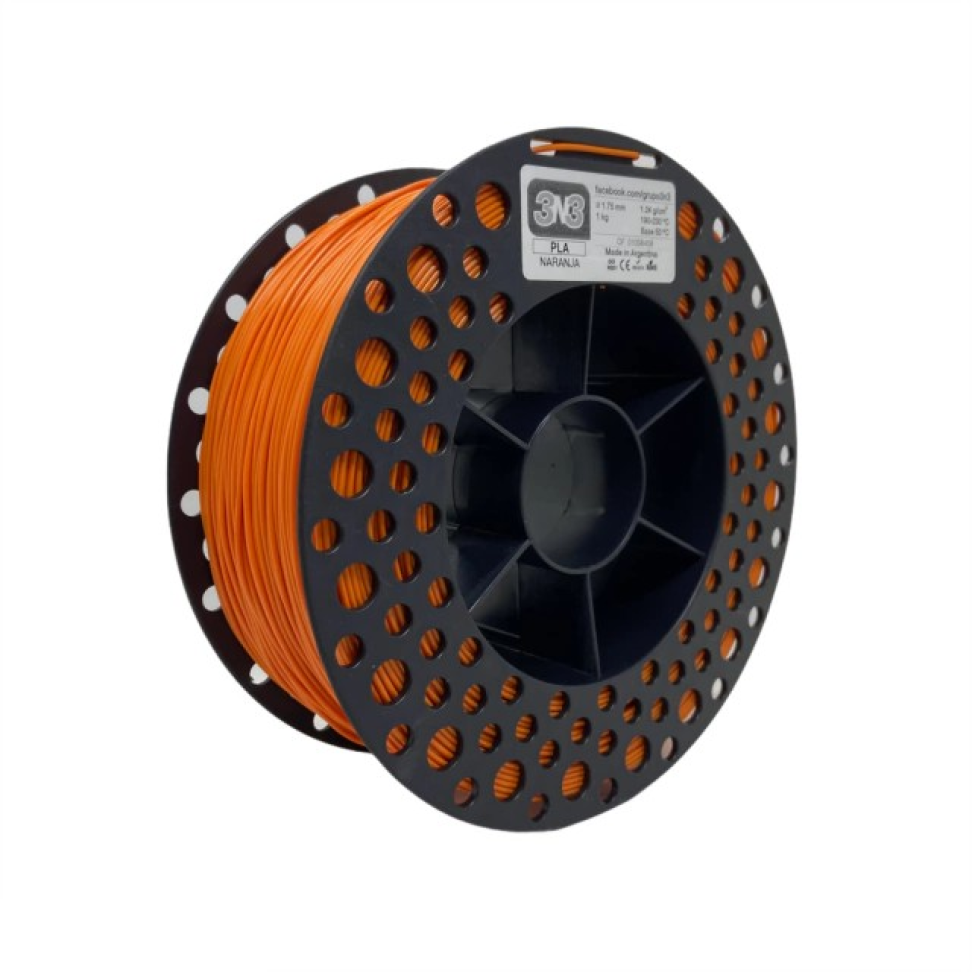 Filamento PLA 3N3 Laranja 1.75mm 1KG