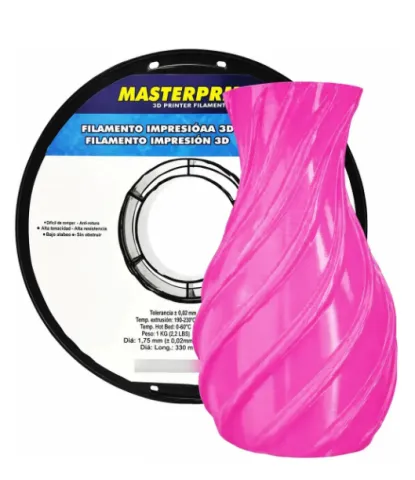 Filamento Pla Silk Rosa da Masterprint