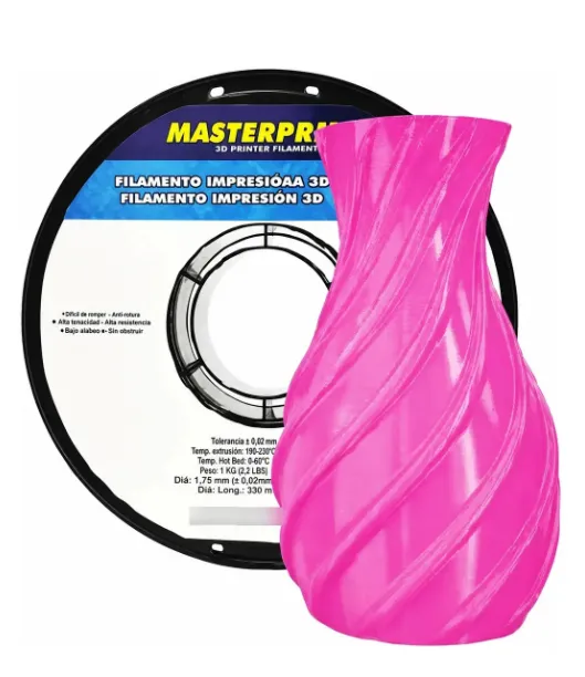 Filamento Pla Silk Rosa da Masterprint - #1