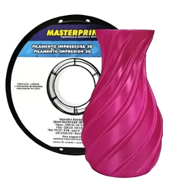 Filamento Pla Silk Vermelho Purpura da Masterprint - #1