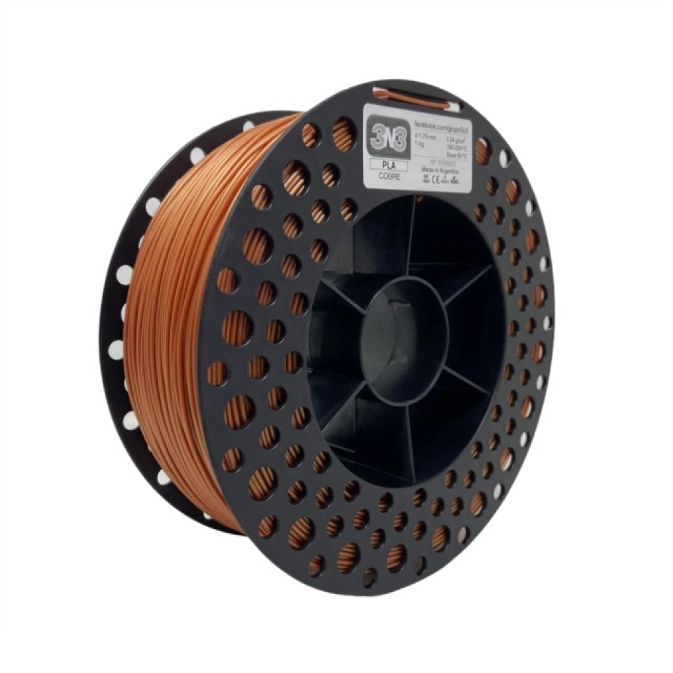 Filamento PLA 3N3 Cobre 1.75mm 1KG