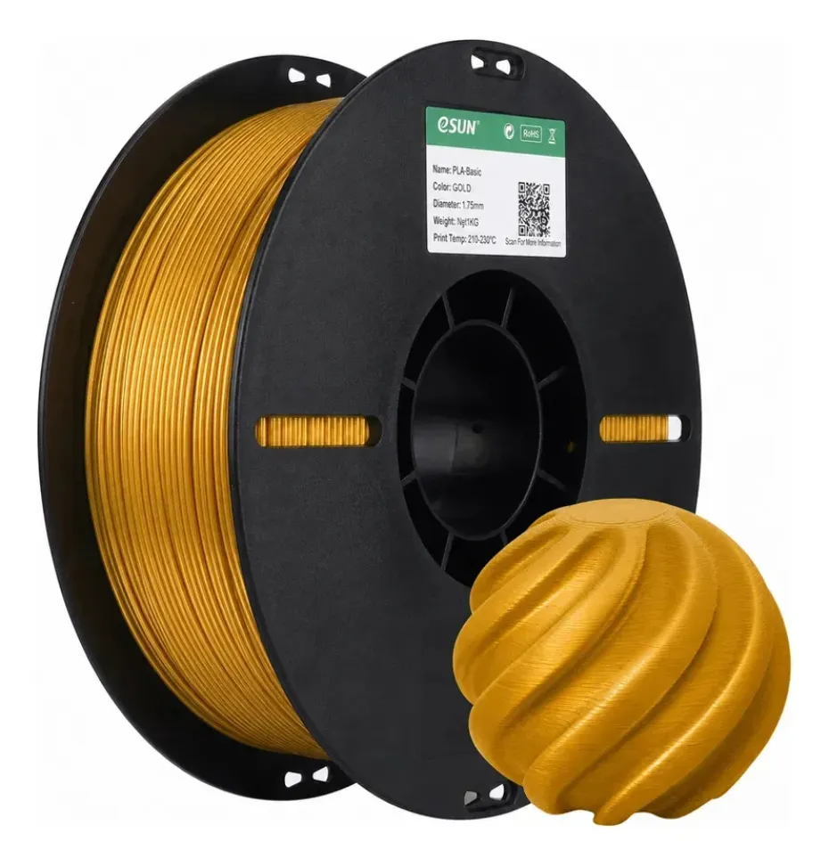 Filamento PLA Dourado da Esun
