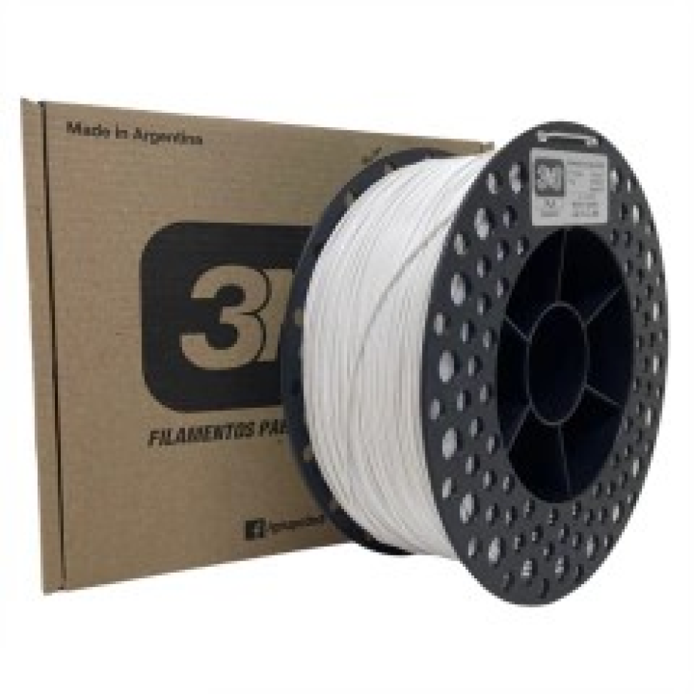 Filamento PLA 3N3 Branco 1.75mm 1KG