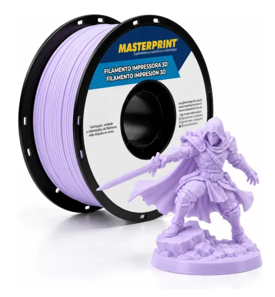 Filamento Pla Roxo Claro da Masterprint - #1