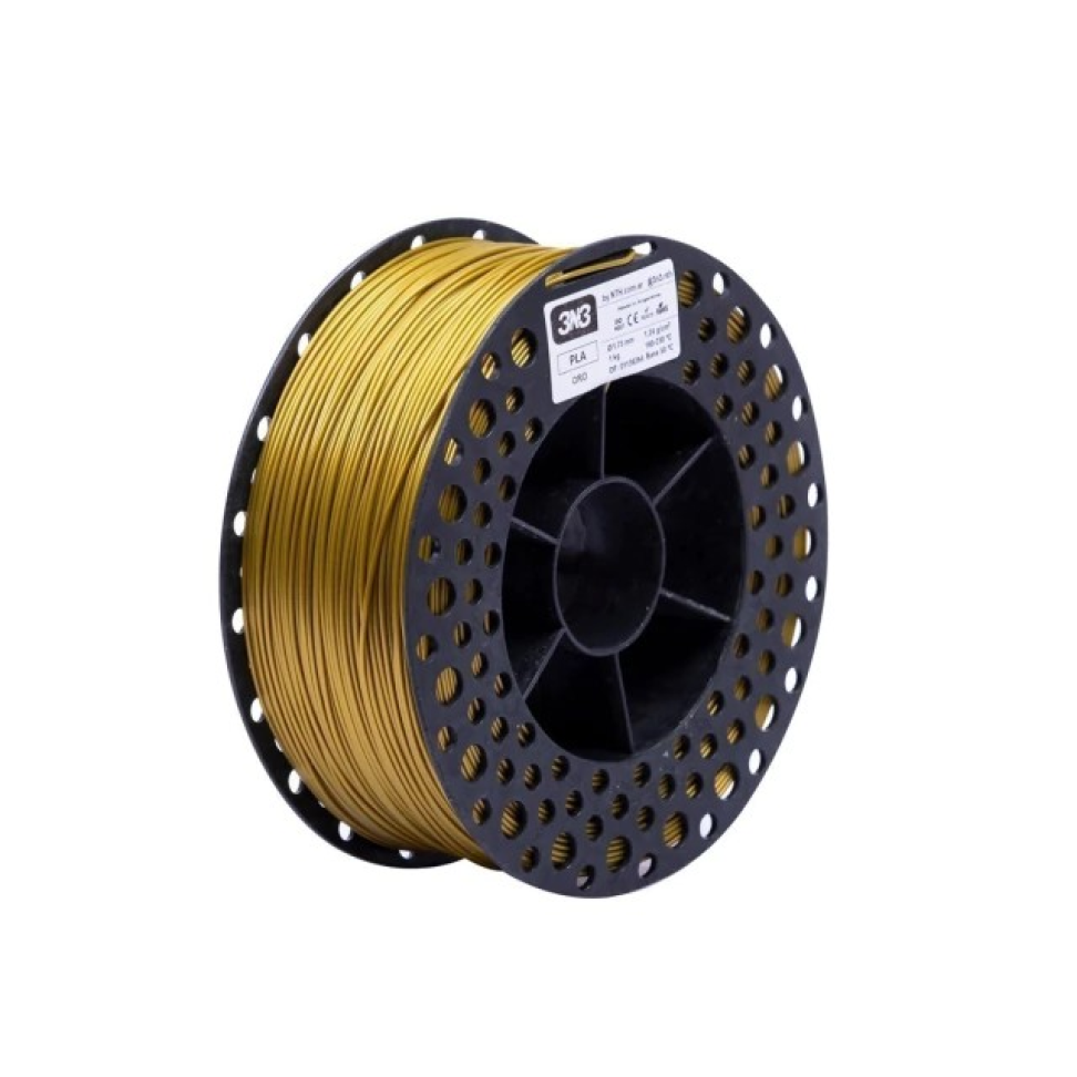 Filamento PLA 3N3 Ouro 1.75mm 1KG