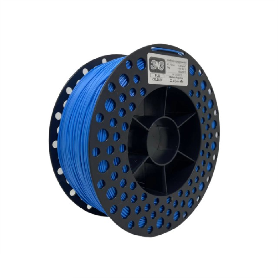 Filamento PLA 3N3 Azul Celeste 1.75mm 1KG