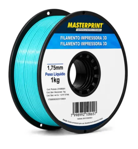 Filamento Pla Silk Azul Lago da Masterprint