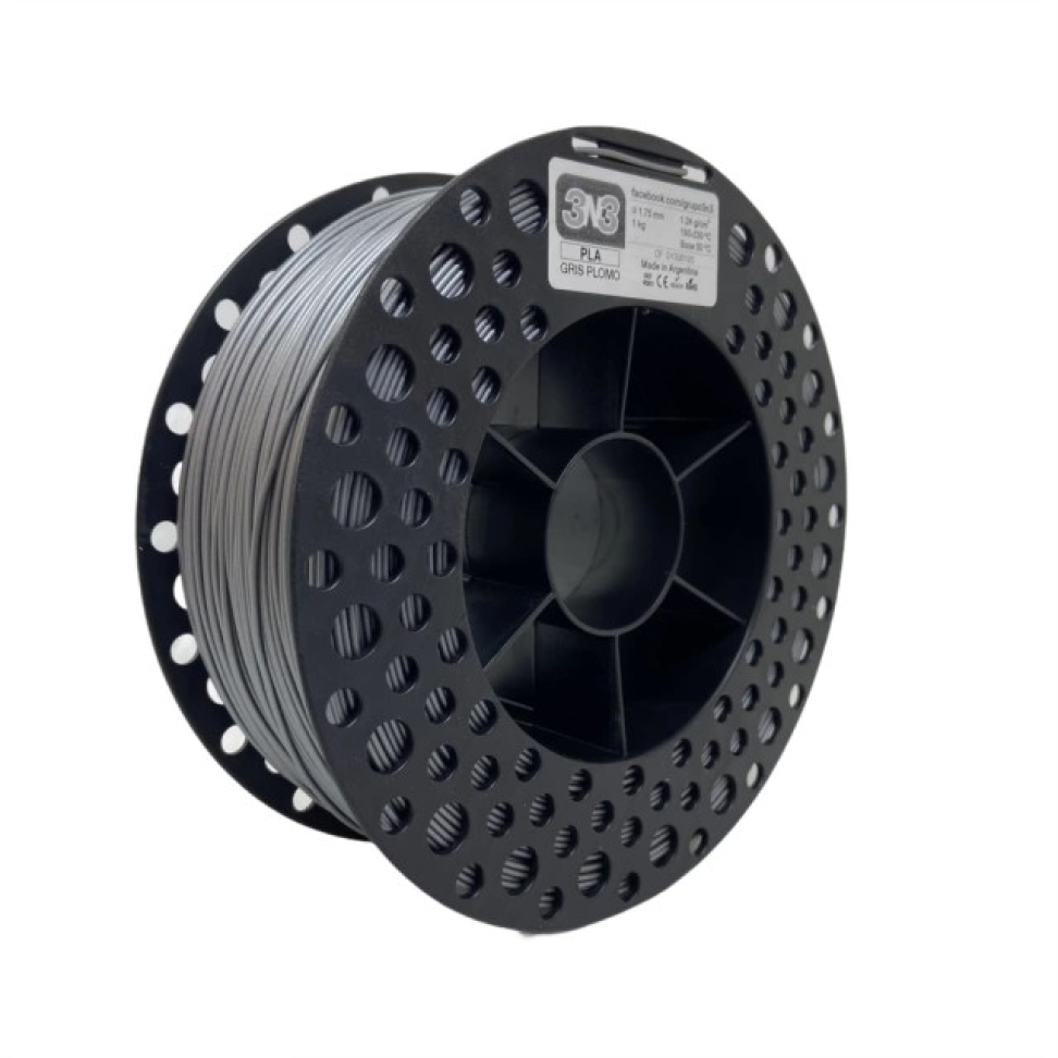 Filamento PLA 3N3 Cinza Claro 1.75mm 1KG
