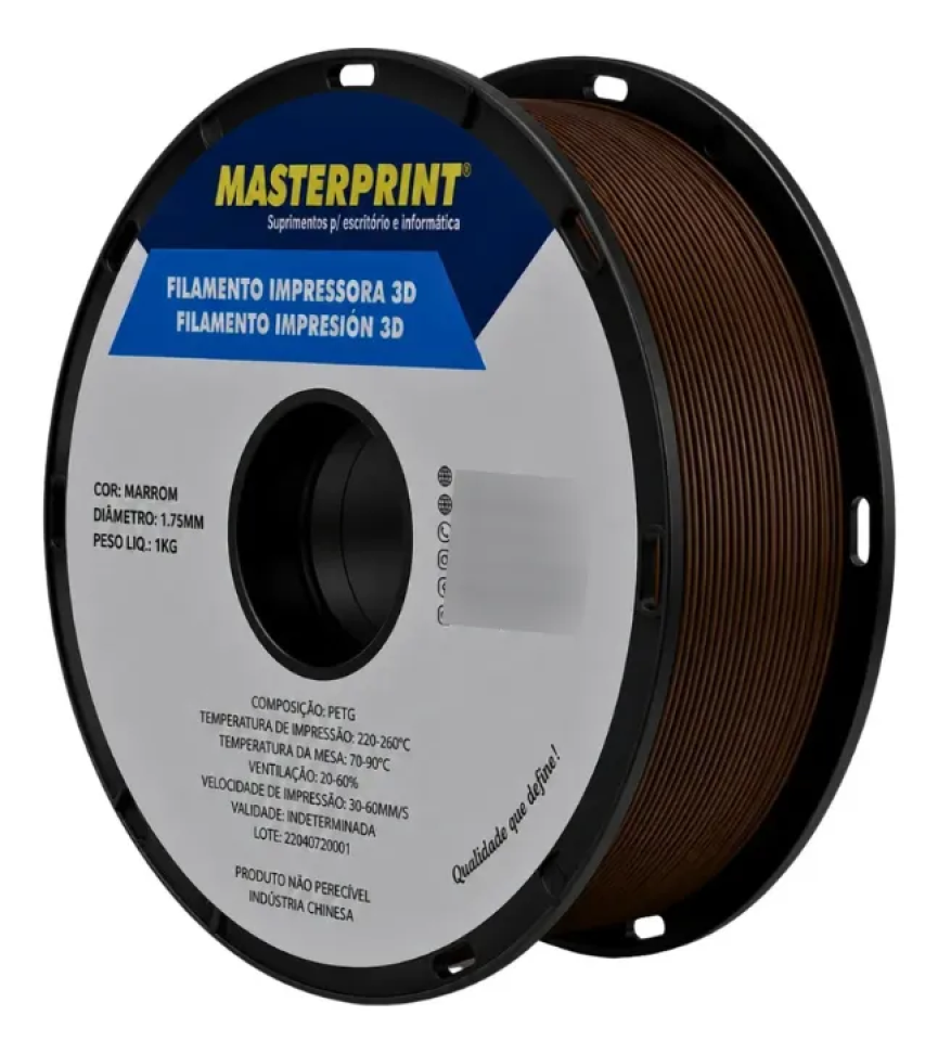Filamento PETG Marrom da Masterprint